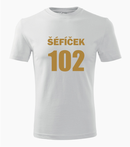 Bílé tričko Šéfíček 102