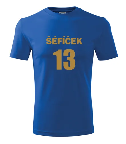 Modré tričko Šéfíček 13