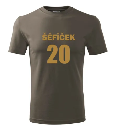 trička s potiskem Army tričko Šéfíček 20 