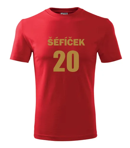 Červené tričko Šéfíček 20