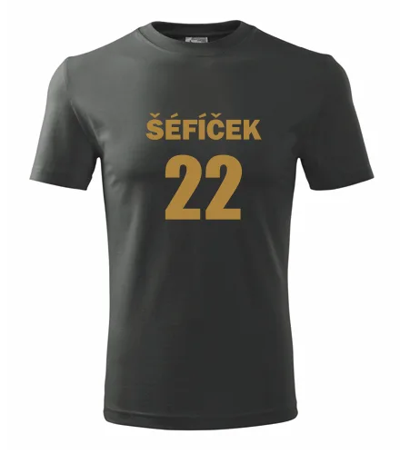 Grafitové tričko Šéfíček 22