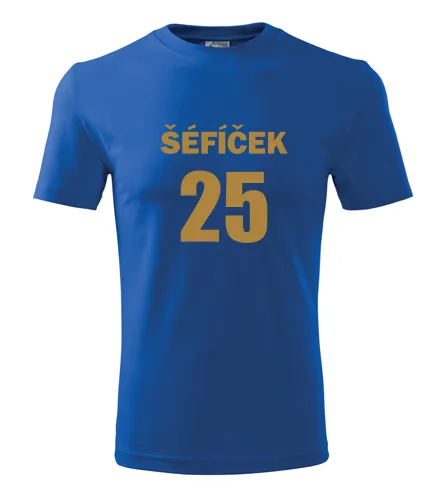 Modré tričko Šéfíček 25