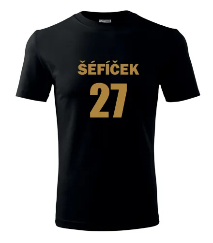 Černé tričko Šéfíček 27