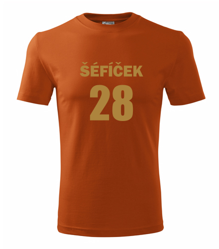 Oranžové tričko Šéfíček 28