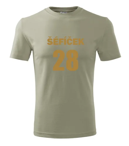 trička s potiskem Khaki tričko Šéfíček 28 