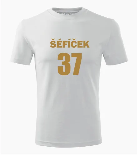 Bílé tričko Šéfíček 37