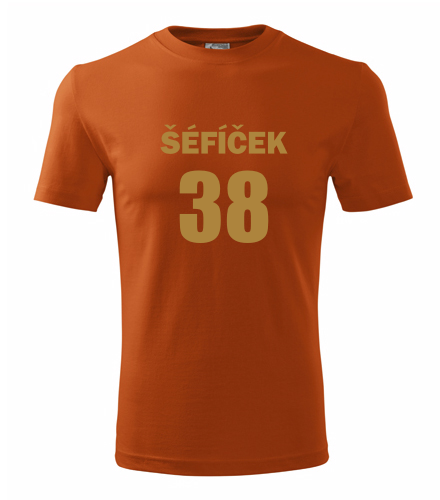 Oranžové tričko Šéfíček 38