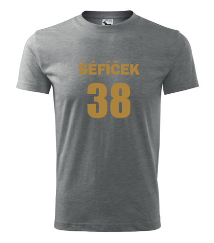 Šedé tričko Šéfíček 38