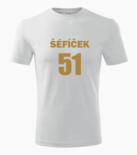Bílé tričko Šéfíček 51
