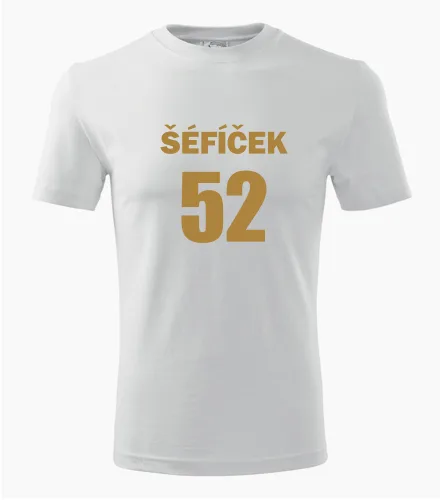 Bílé tričko Šéfíček 52