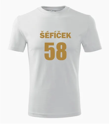 Bílé tričko Šéfíček 58