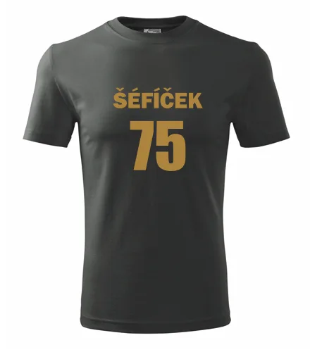 Grafitové tričko Šéfíček 75