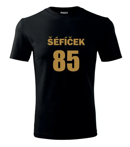 Černé tričko Šéfíček 85