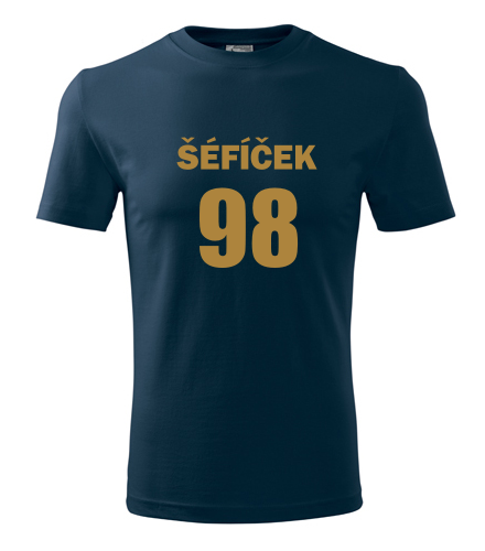 Tmavě modré tričko Šéfíček 98