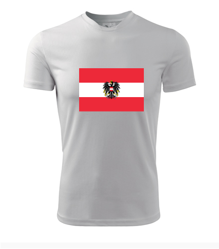 Tričko s rakouskou vlajkou - Trička s vlajkou pánská