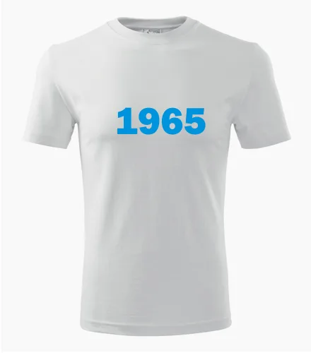 Bílé tričko s rokem narození 1965