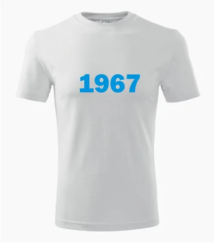 Bílé tričko s rokem narození 1967