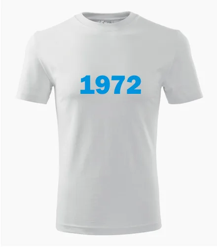 Bílé tričko s rokem narození 1972