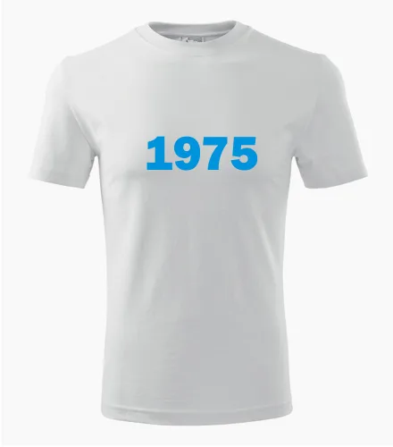 Bílé tričko s rokem narození 1975