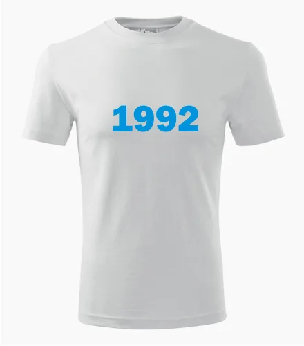 Bílé tričko s rokem narození 1992