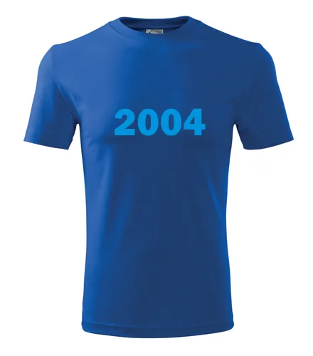 trička s potiskem Modré tričko s rokem narození 2004 