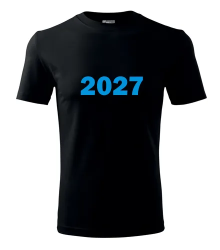 trička s potiskem Černé tričko s rokem narození 2027 