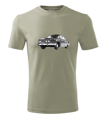 trička s potiskem Khaki tričko s kresbou Tatry 603 