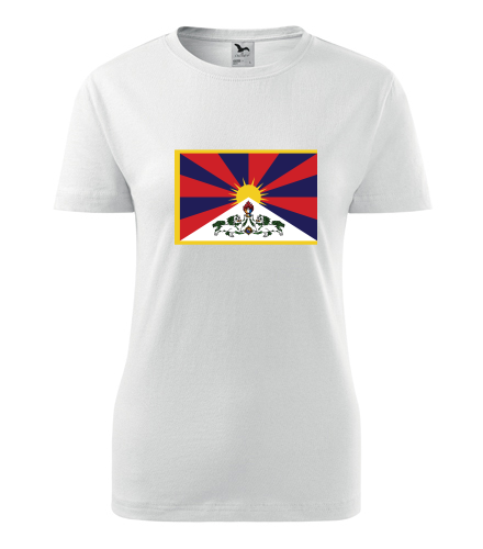 Dámské tričko s tibetskou vlajkou
