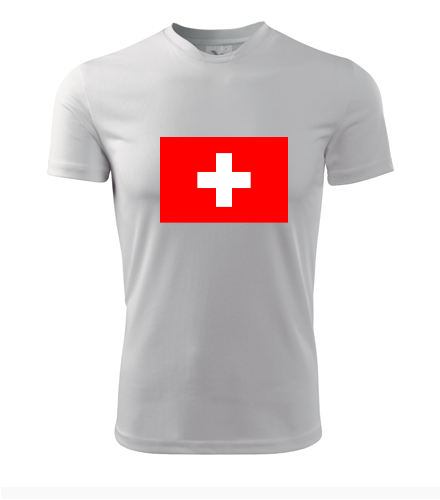 Tričko se švýcarskou vlajkou