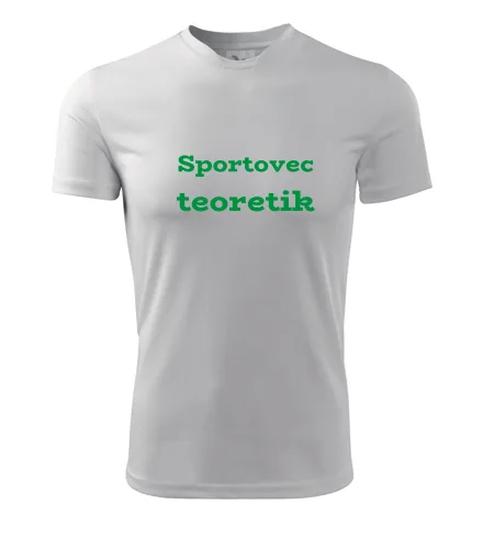 Bílé tričko Sportovec teoretik