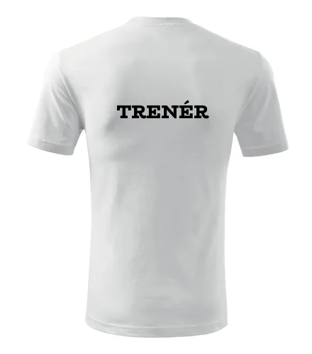 Bílé tričko trenér