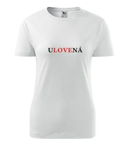 Bílé dámské tričko Ulovená