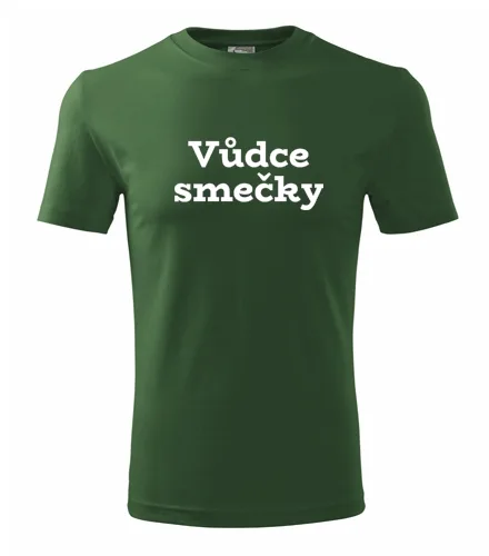 Lahvově zelené tričko Vůdce smečky
