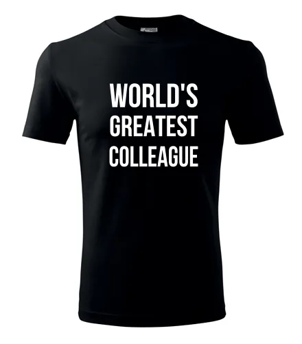 Černé tričko Worlds Greatest Colleague