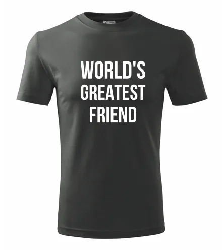 Grafitové tričko Worlds Greatest Friend