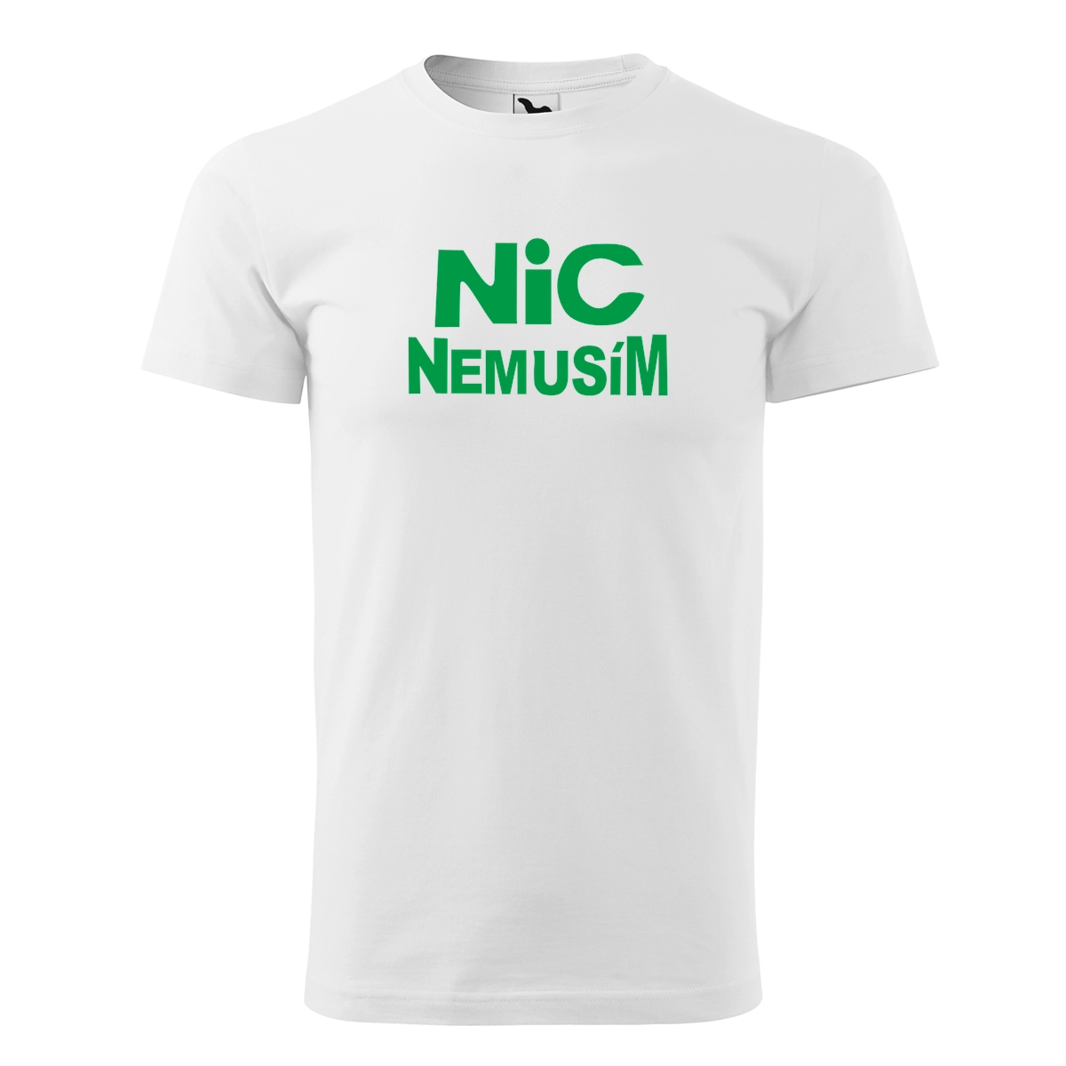 Bílé tričko nic nemusím pánské