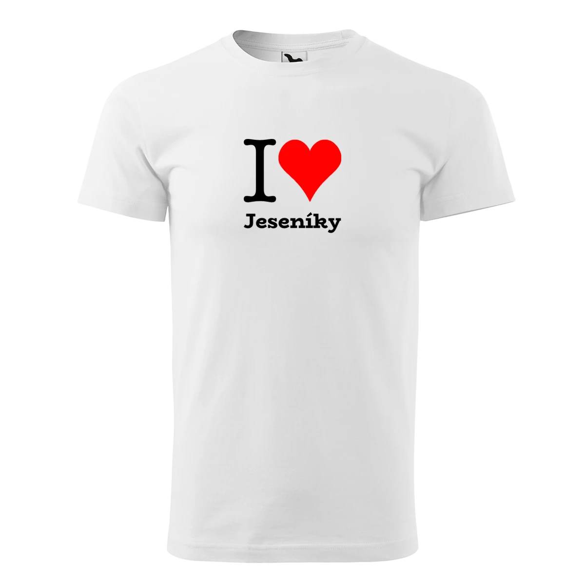 Bílé tričko I love Jeseníky