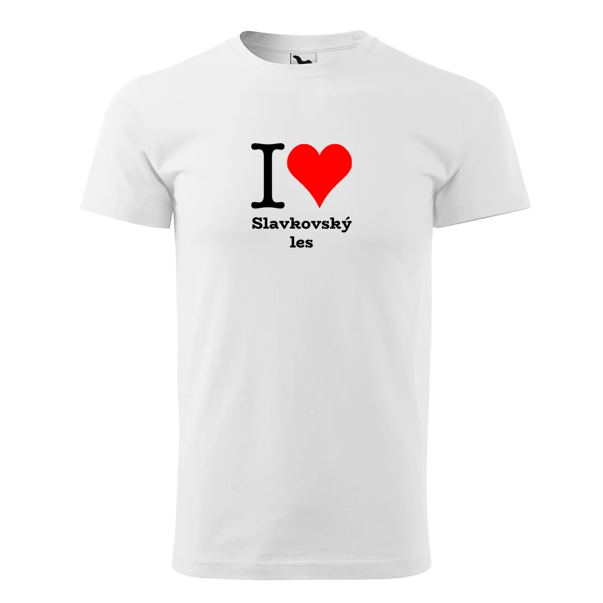 Bílé tričko I love Slavkovský les