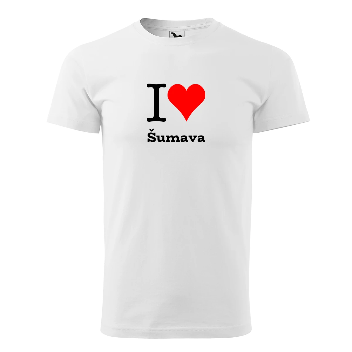 Bílé tričko I love Šumava