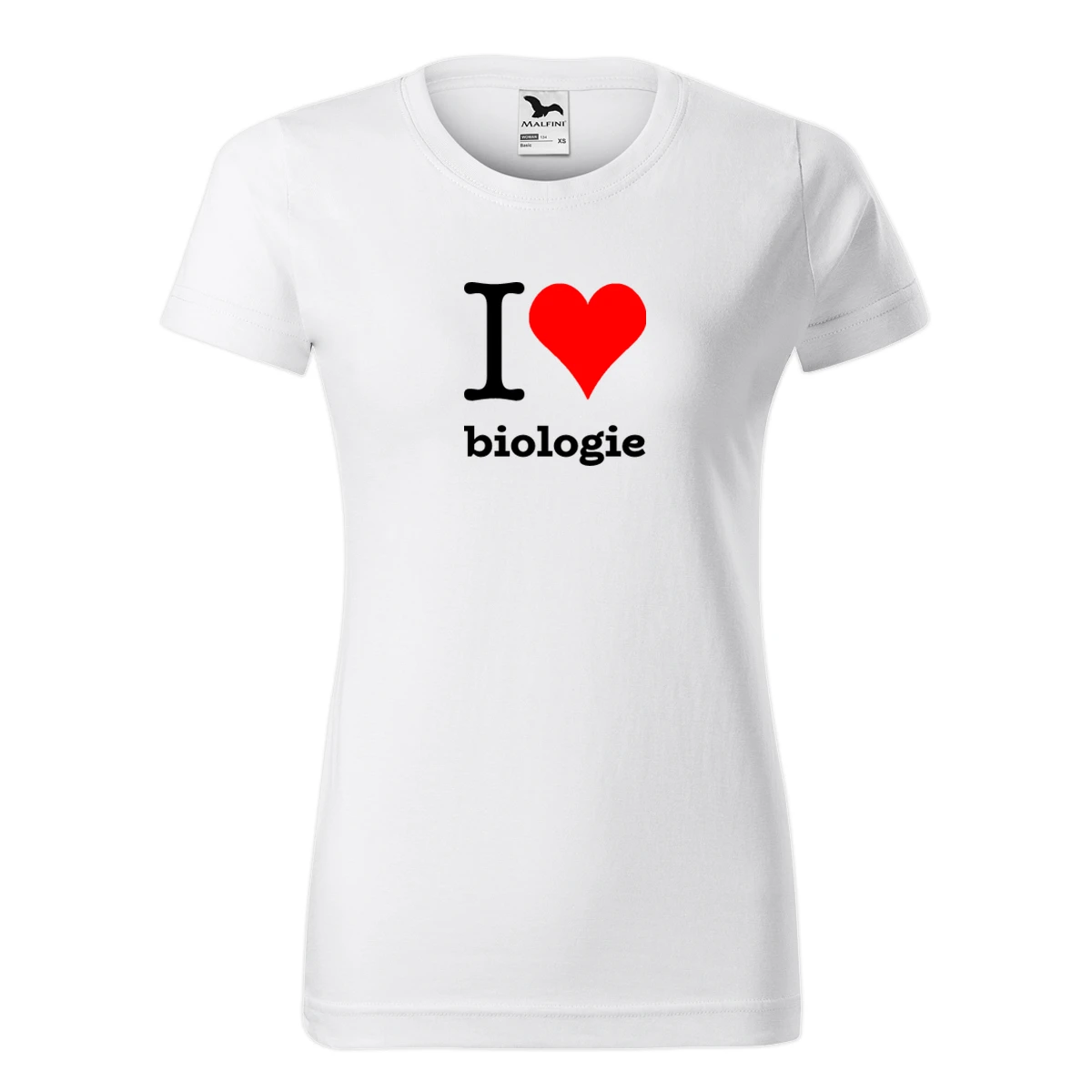 Dámské tričko I love biologie