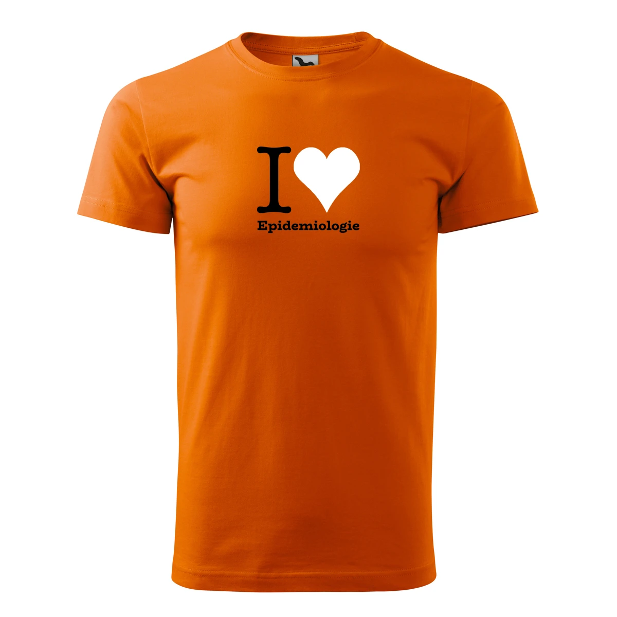 Oranžové tričko I love Epidemiologie