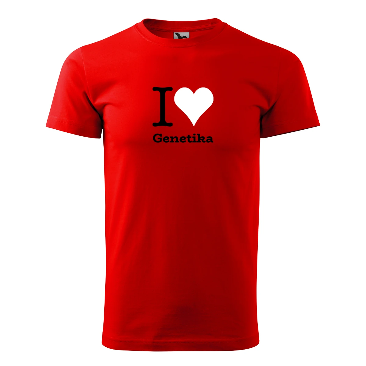 Červené tričko I love Genetika