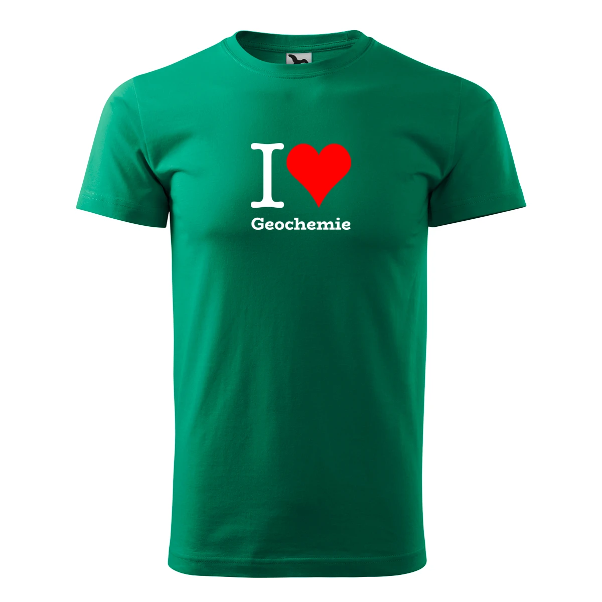 Zelené tričko I love Geochemie