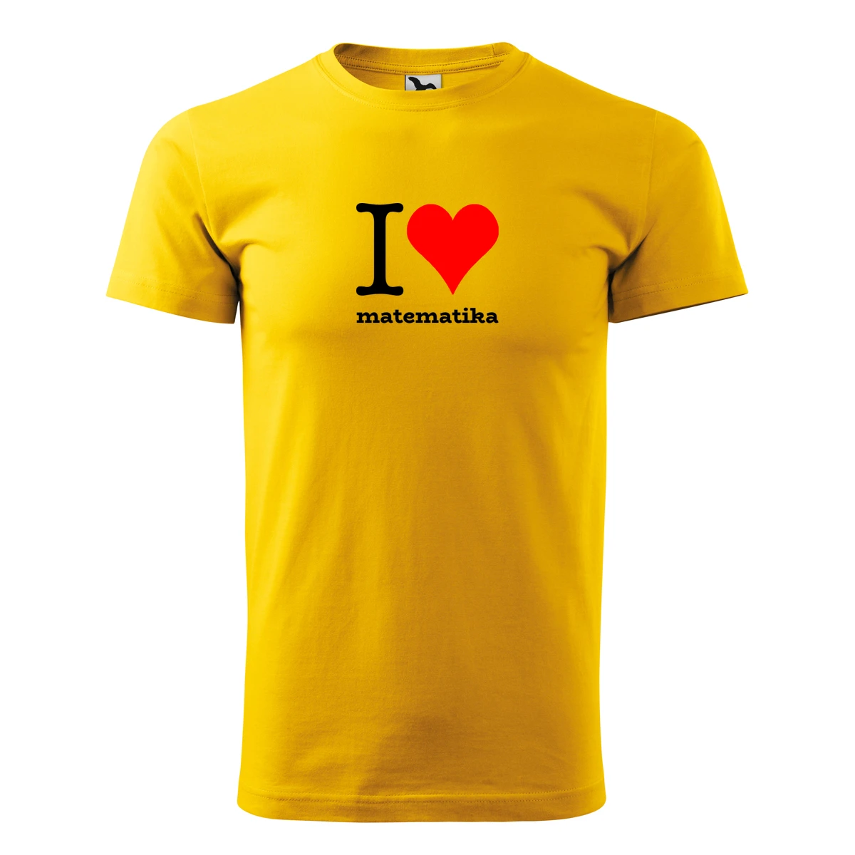 Žluté tričko I love matematika