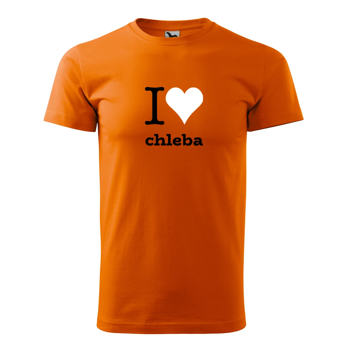 trička s potiskem Oranžové dětské tričko I love chleba - novinka