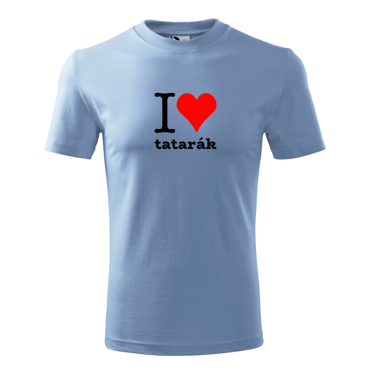 trička s potiskem Světle modré dětské tričko I love tatarák - novinka
