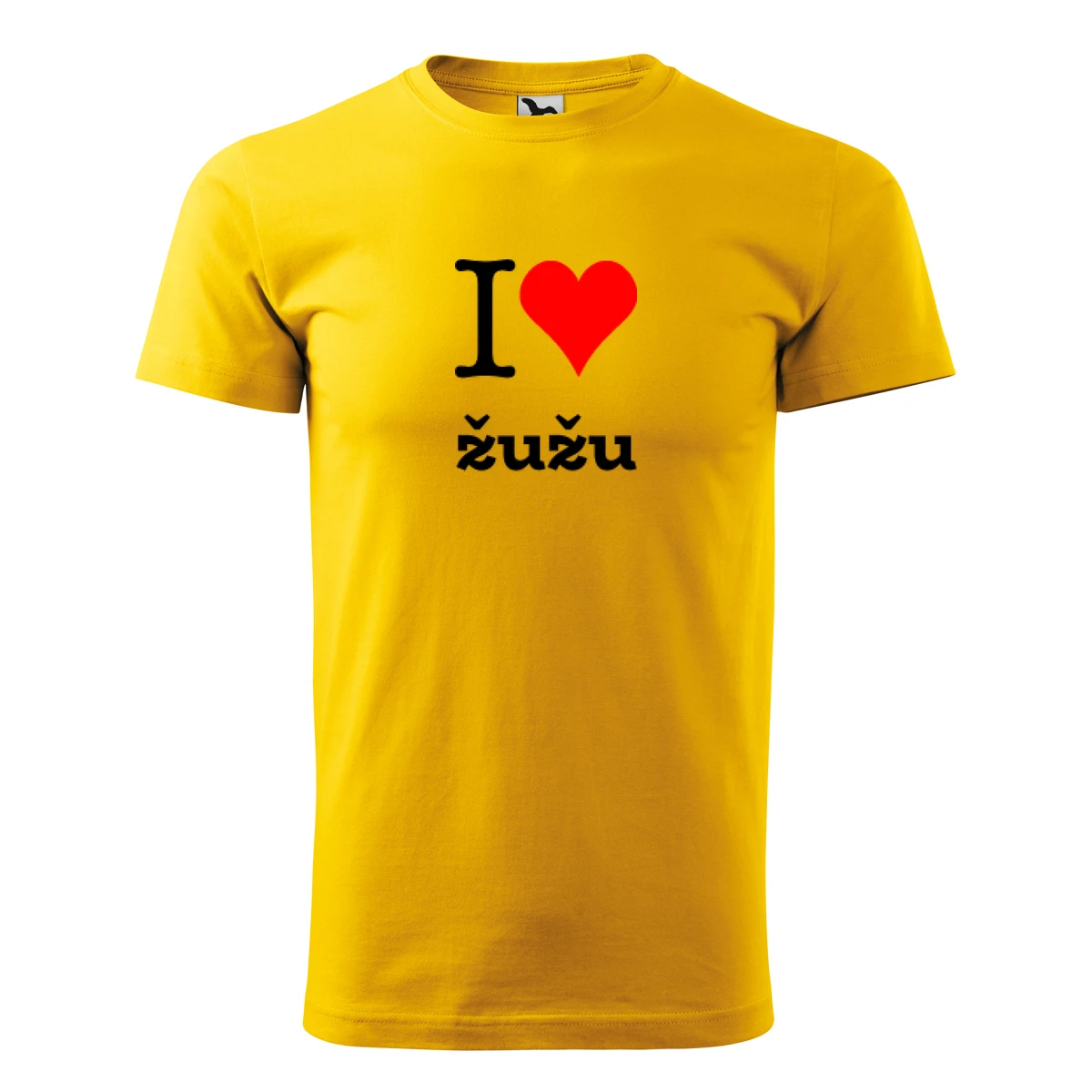 trička s potiskem Žluté tričko I love žužu - novinka