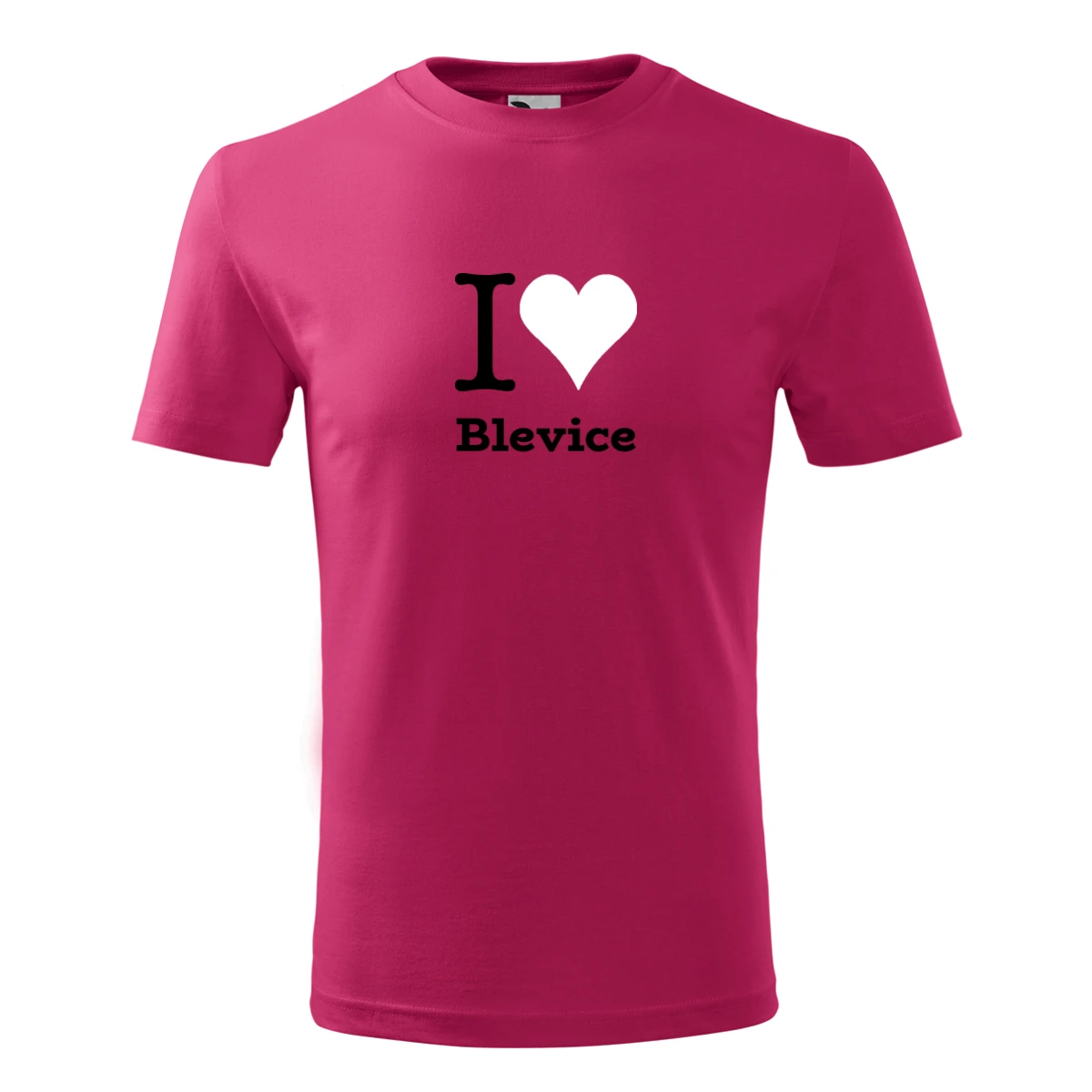 trička s potiskem Purpurové dětské tričko I love Blevice - novinka