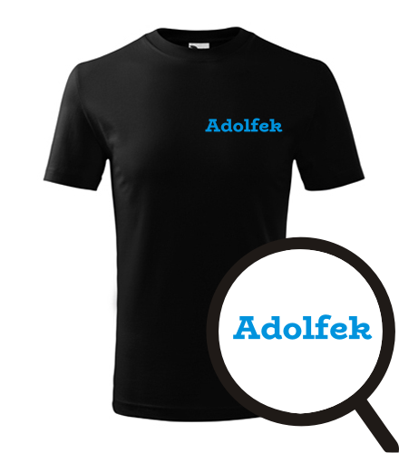 Černé dětské tričko Adolfek