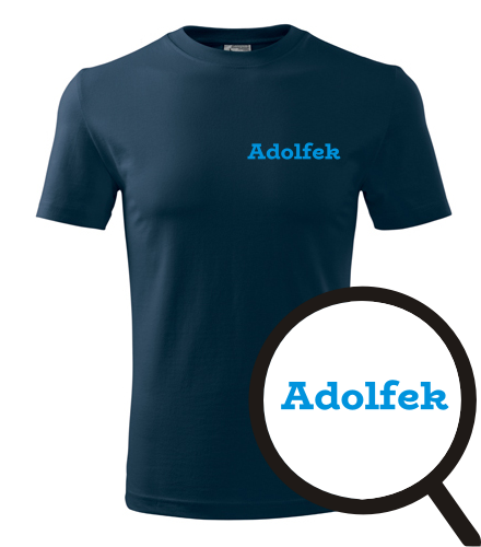 Tmavě modré tričko Adolfek